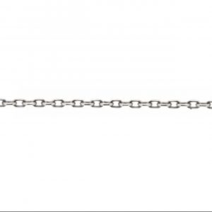 wide silver anchor chain 40 cm